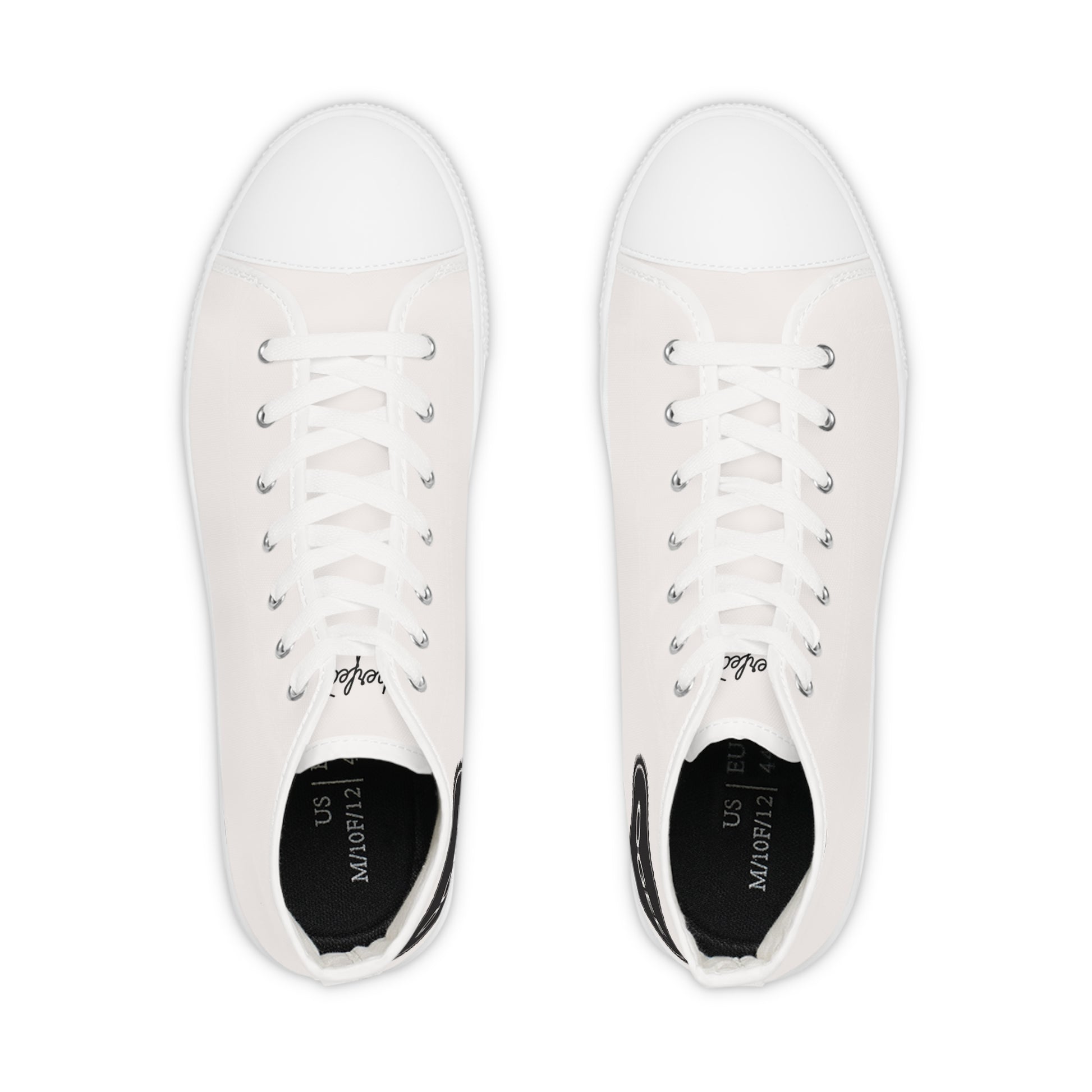 OGEE Men's High Top Originals Sneakers in Eggshell