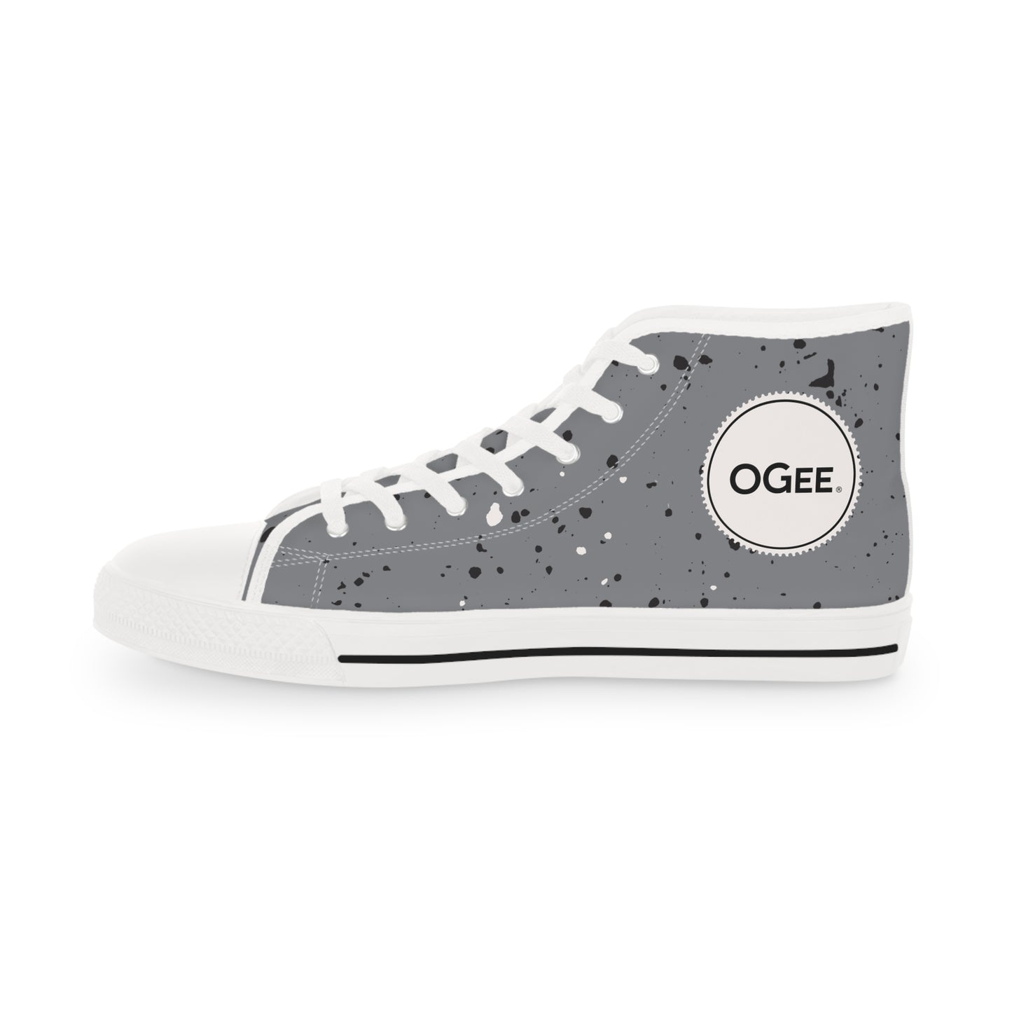 OGEE Men's High Top Originals Sneakers in Anthracite