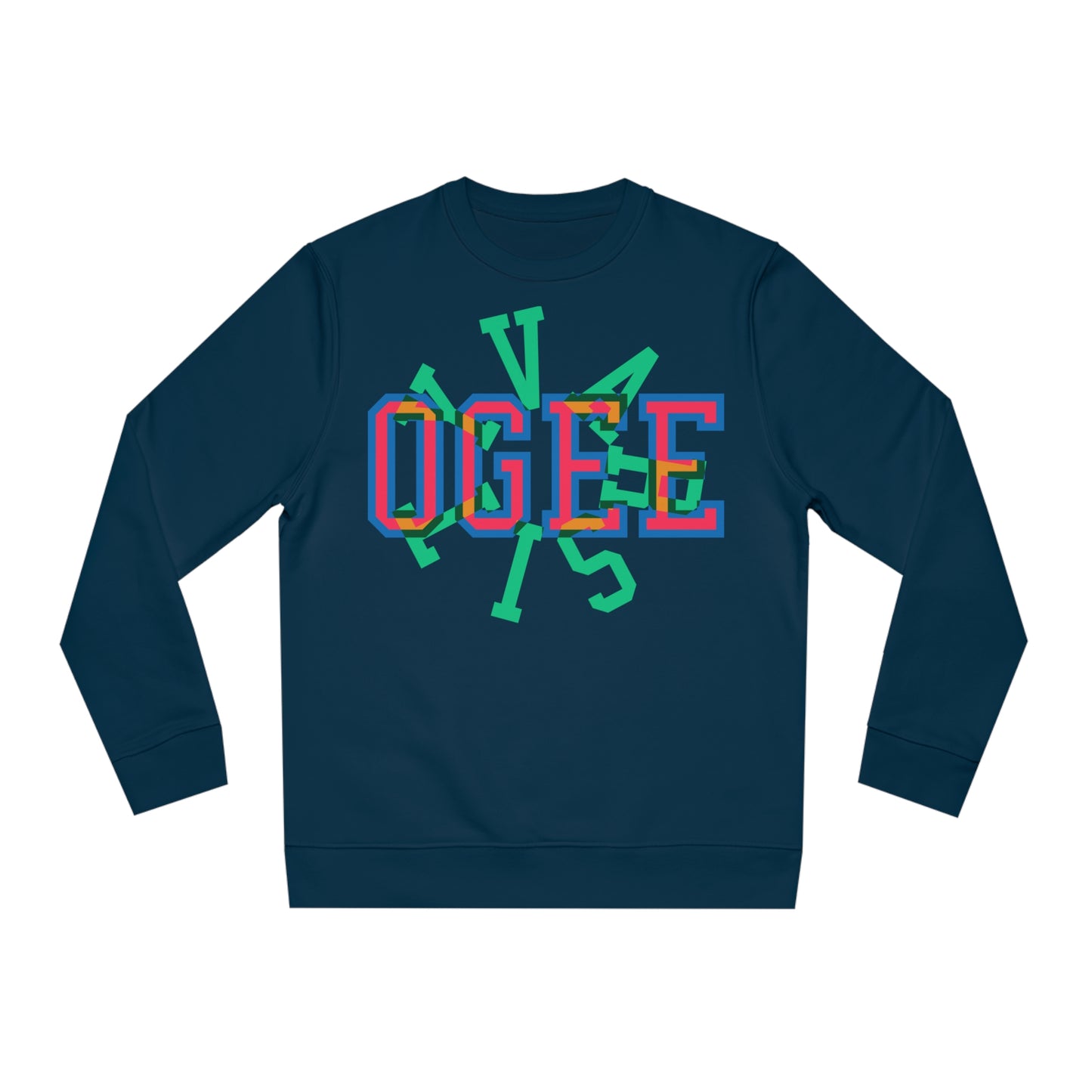 OGEE Women's Crew neck Sweatshirt with Varsity print