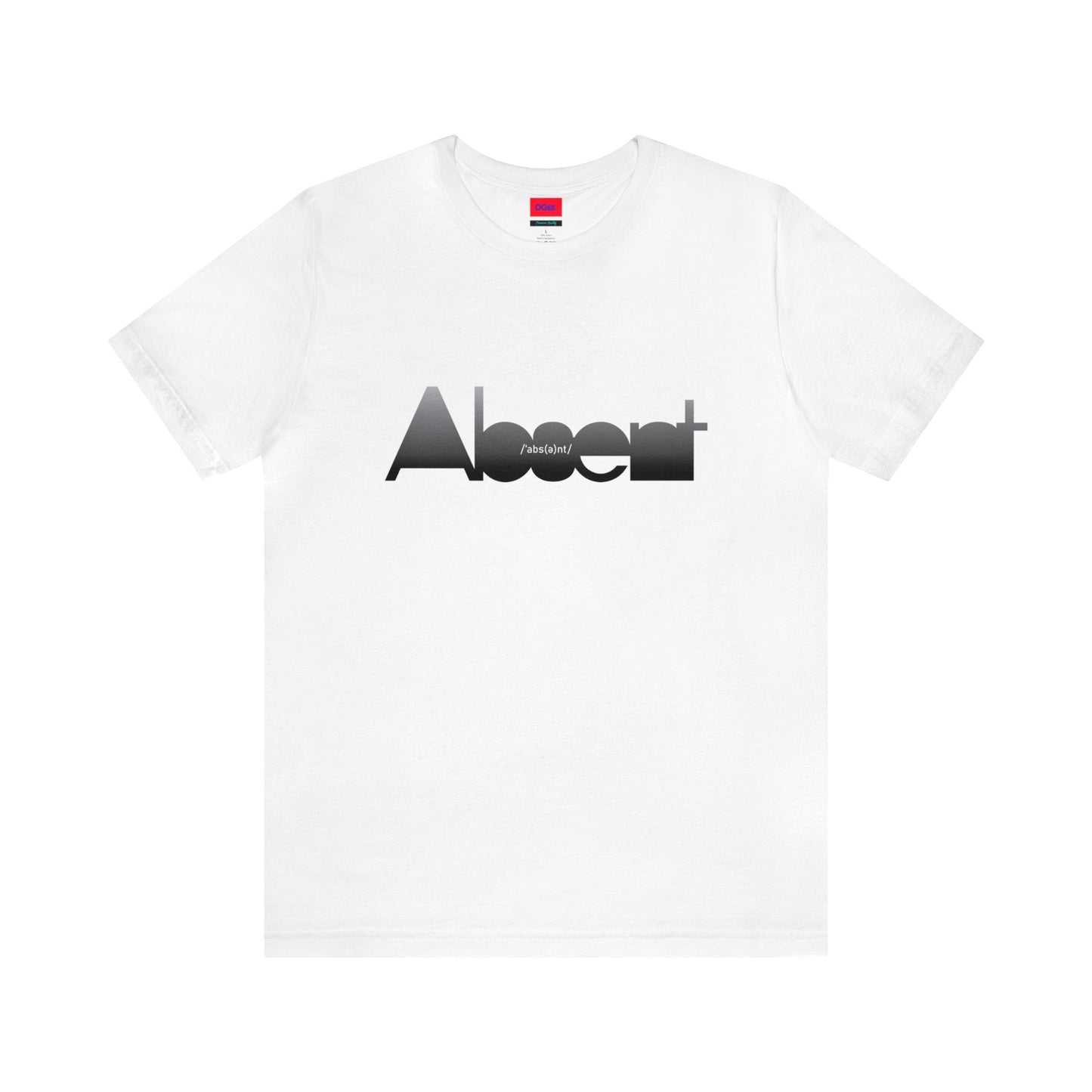 Original Cotton t-shirt with Absent print