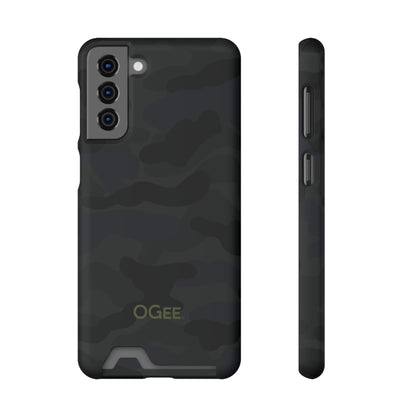 OGEE iPhone 13 Samsung S21 S22 Phone Case With Card Holder in Odyssey Shadow Camo