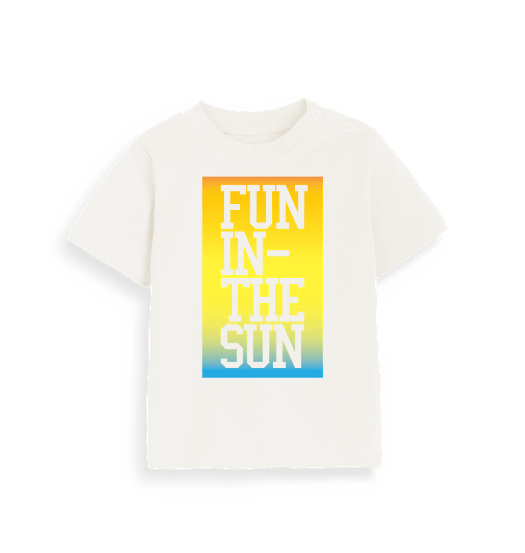 Organic Natural Printed Kids T-Shirt