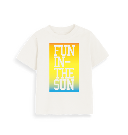 Organic Natural Printed Kids T-Shirt
