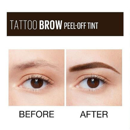 Maybelline New York Tattoo Brow Peel Off Eyebrow Gel Tint, Semi-Permanent Colour, Waterproof, Lasts up to 3 Days