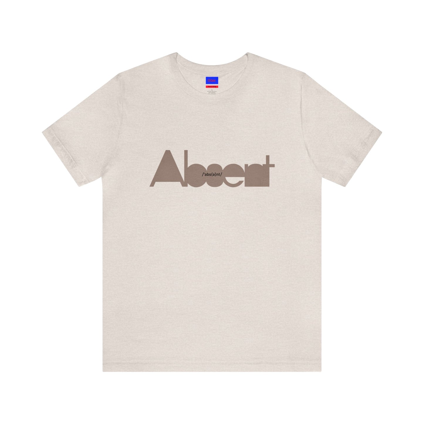 Original Cotton t-shirt with Absent print