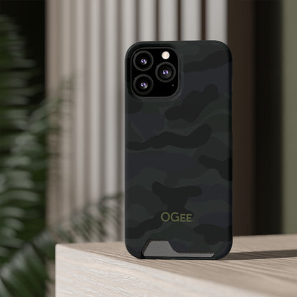 OGEE iPhone 13 Samsung S21 S22 Phone Case With Card Holder in Odyssey Shadow Camo