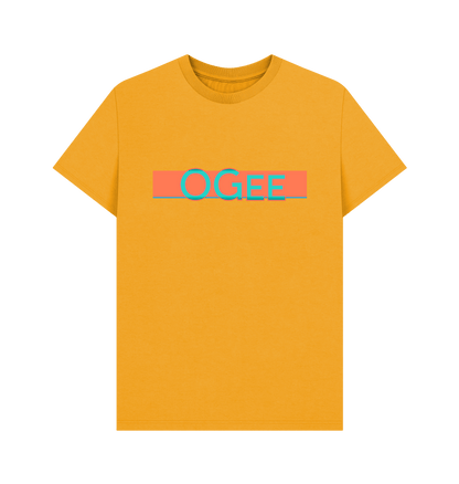 Mustard Printed T-shirt Front