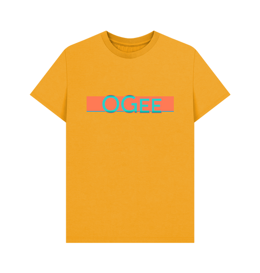 Mustard Printed T-shirt Front