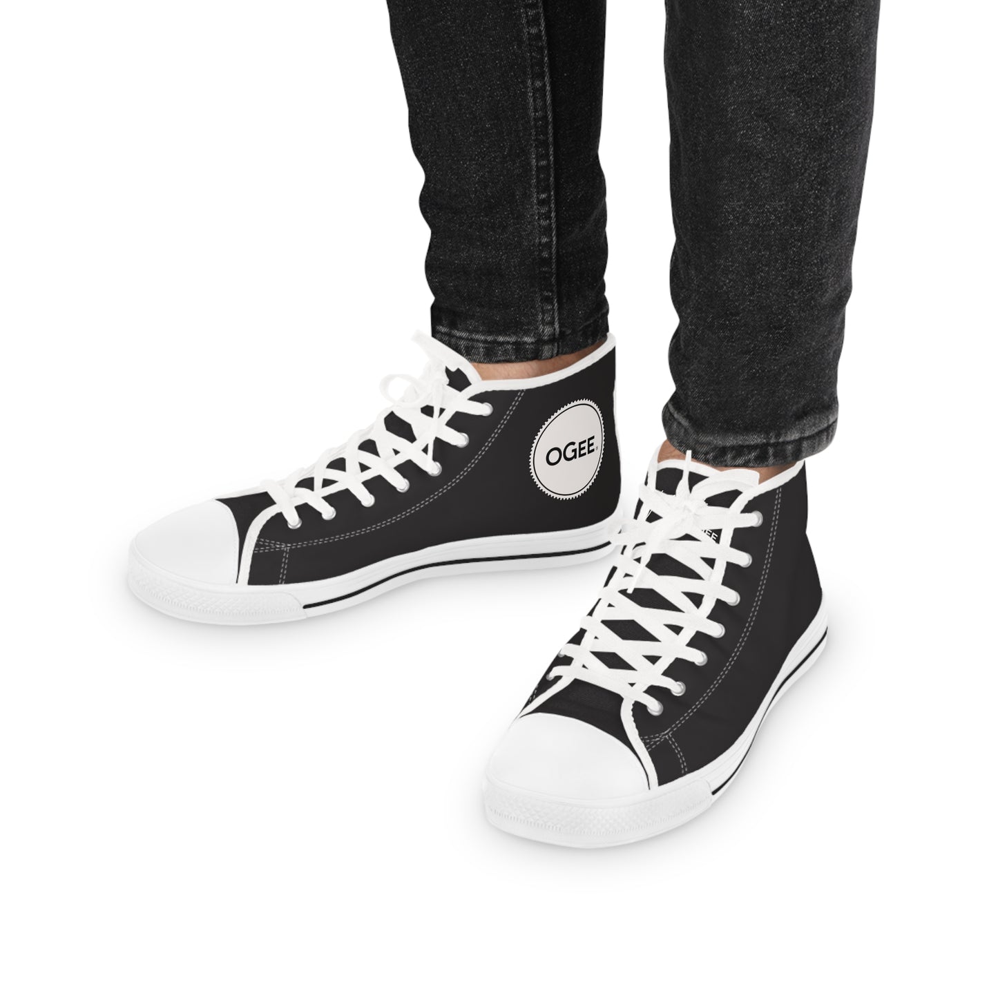 OGEE Men's High Top Originals Sneakers in colour Black Hole