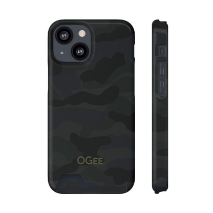 OGEE iPhone 13 Samsung S21 S22 Phone Case With Card Holder in Odyssey Shadow Camo