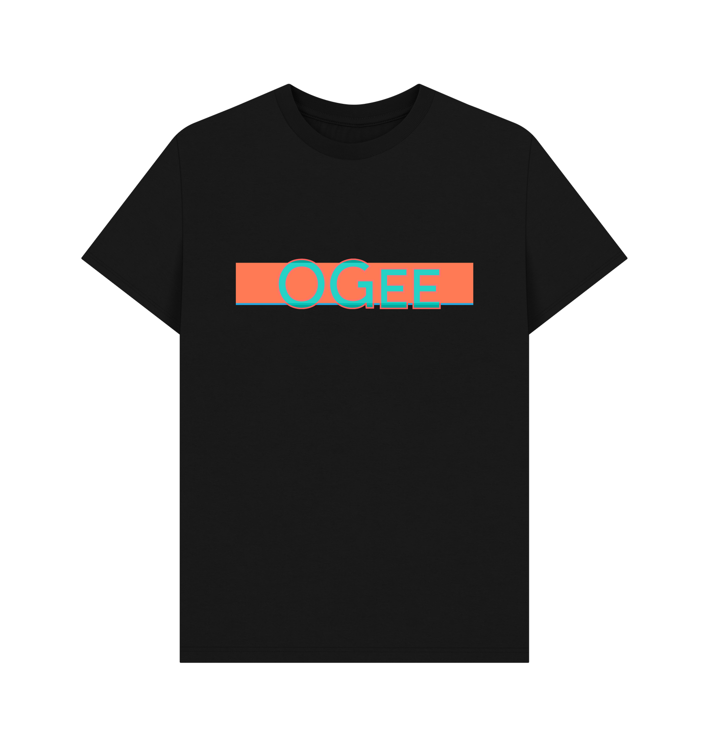 Black Printed T-shirt Front