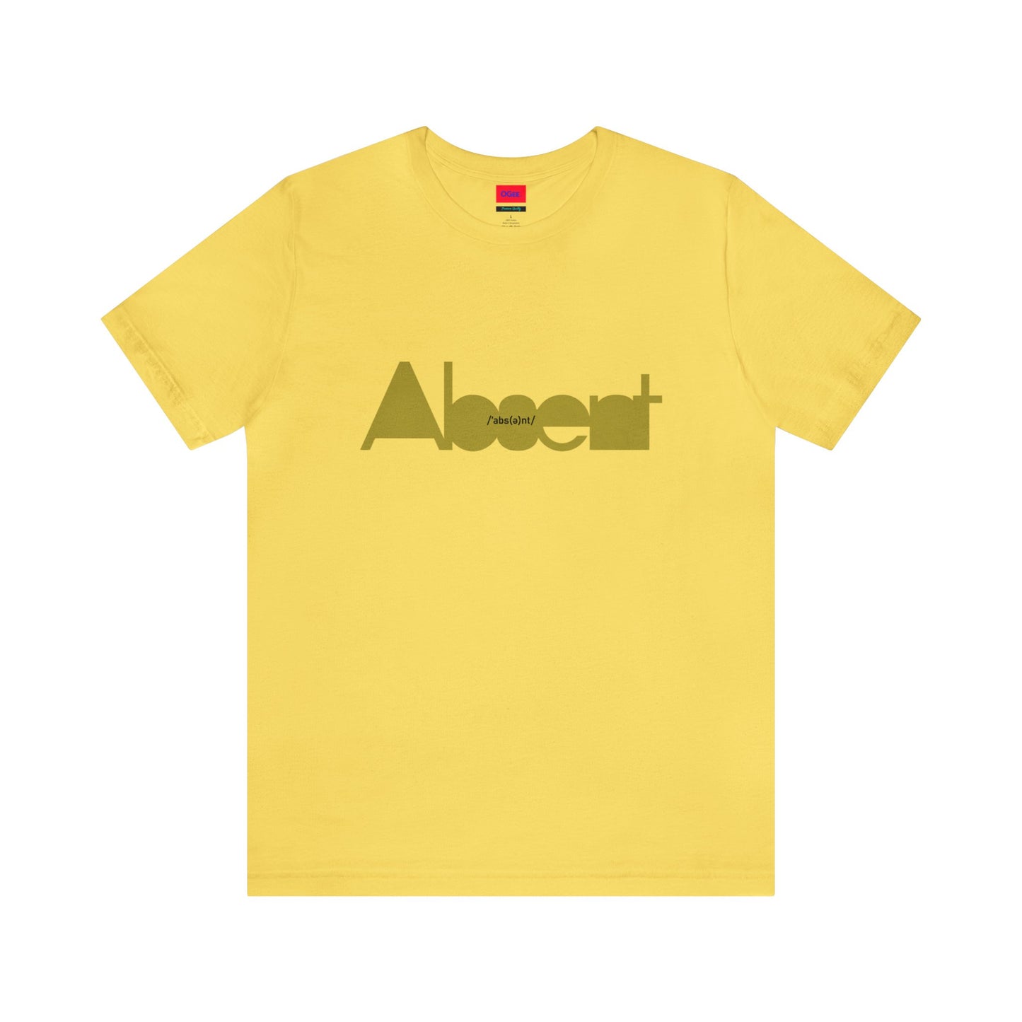 Original Cotton t-shirt with Absent print