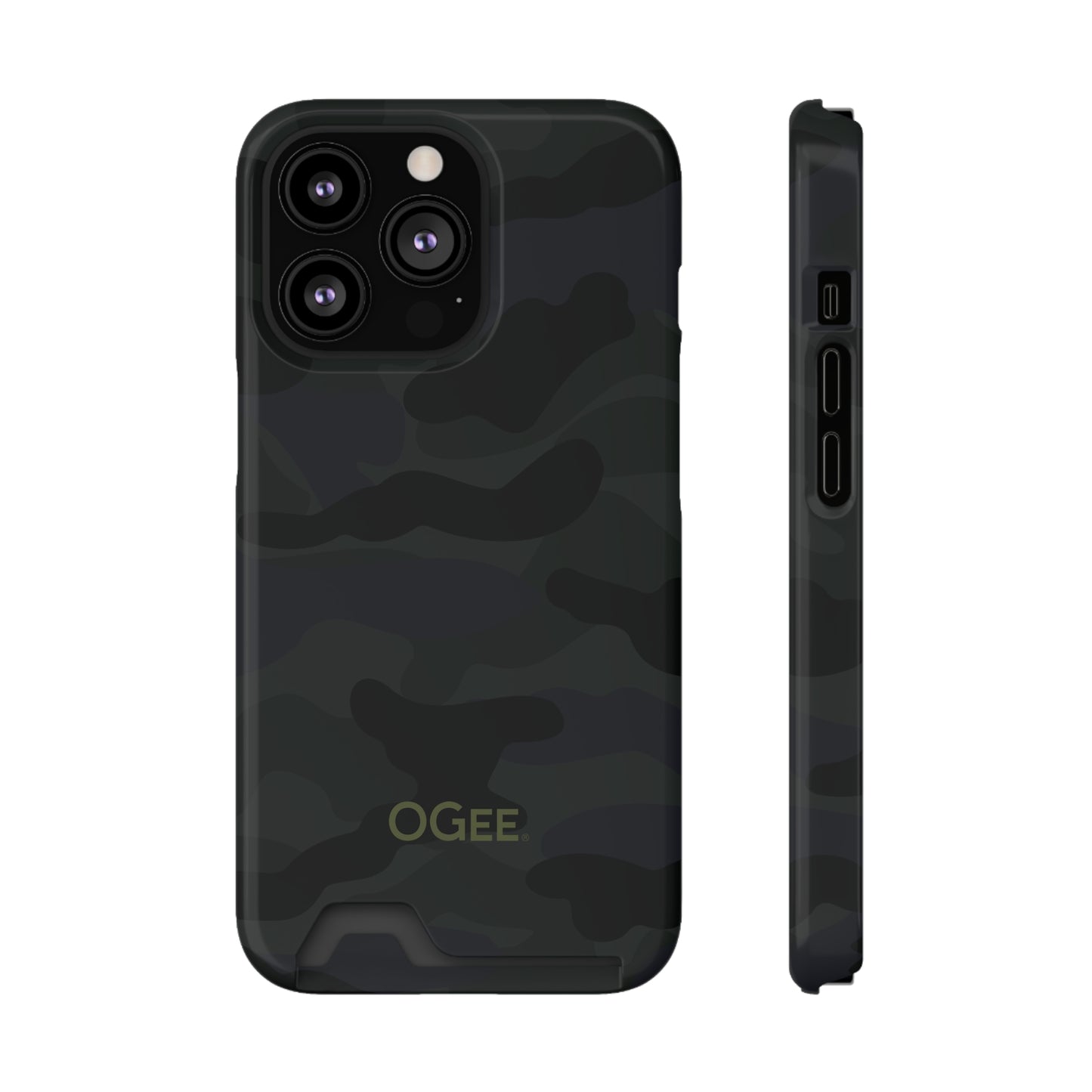 OGEE iPhone 13 Samsung S21 S22 Phone Case With Card Holder in Odyssey Shadow Camo