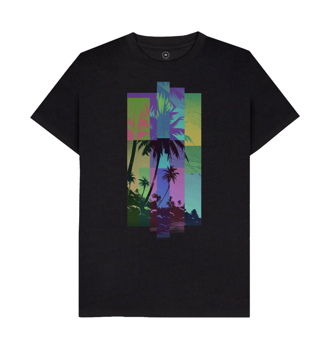Black Recycled Printed T-Shirt