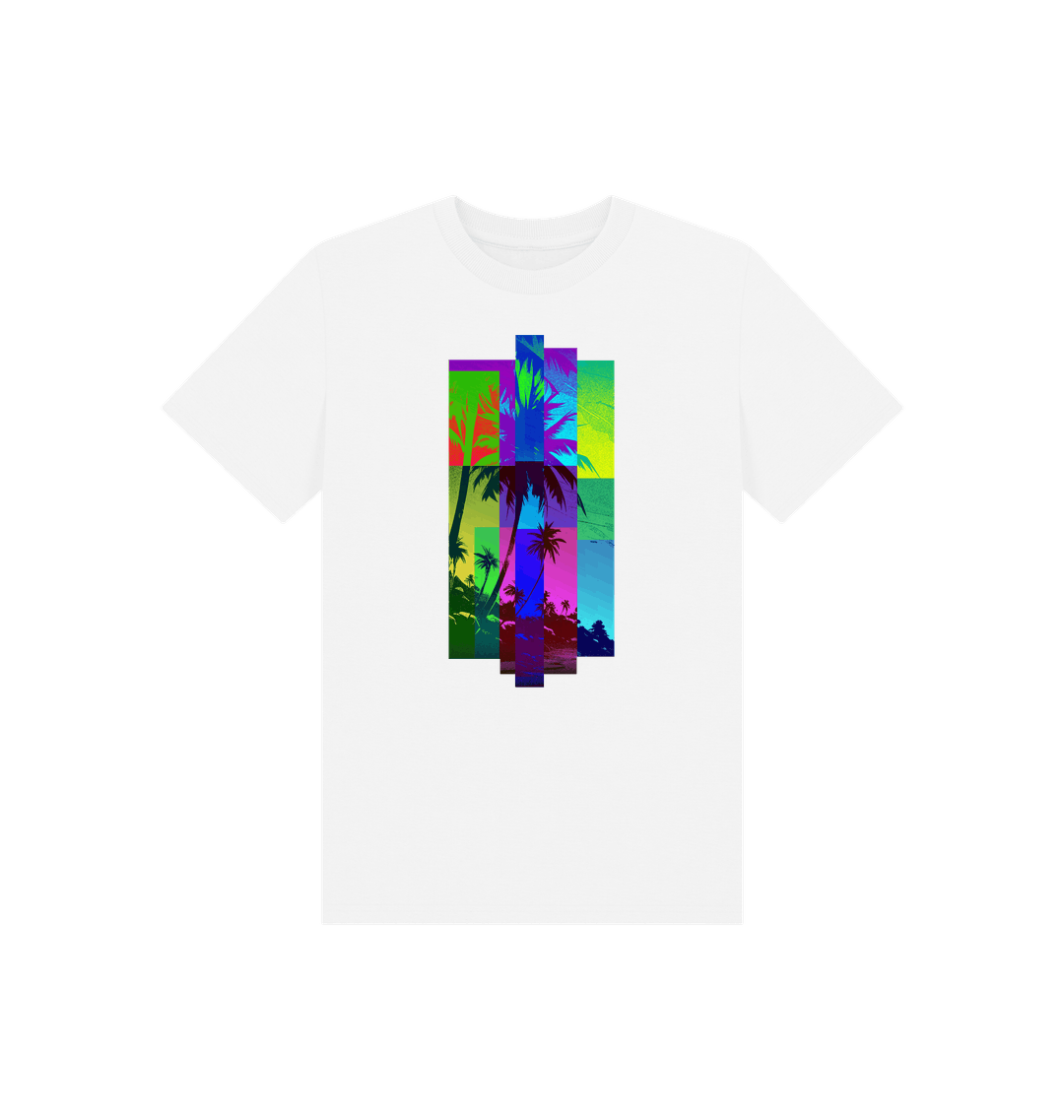 White Printed Kids T-Shirt