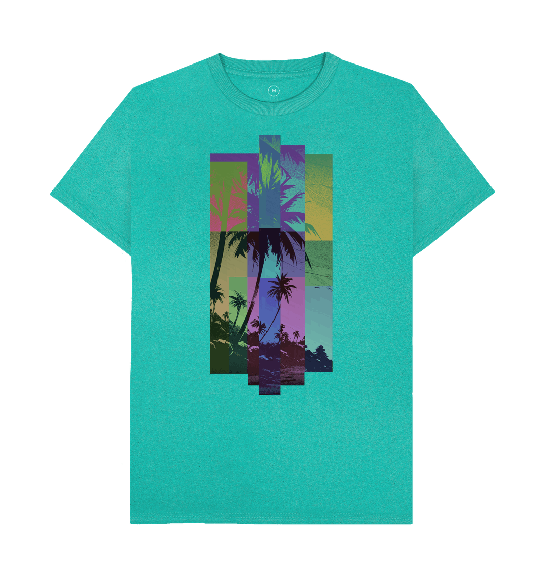 Seagrass Green Recycled Printed T-Shirt