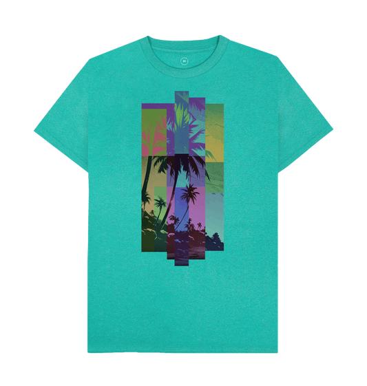 Seagrass Green Recycled Printed T-Shirt