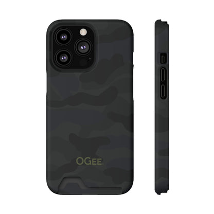 OGEE iPhone 13 Samsung S21 S22 Phone Case With Card Holder in Odyssey Shadow Camo