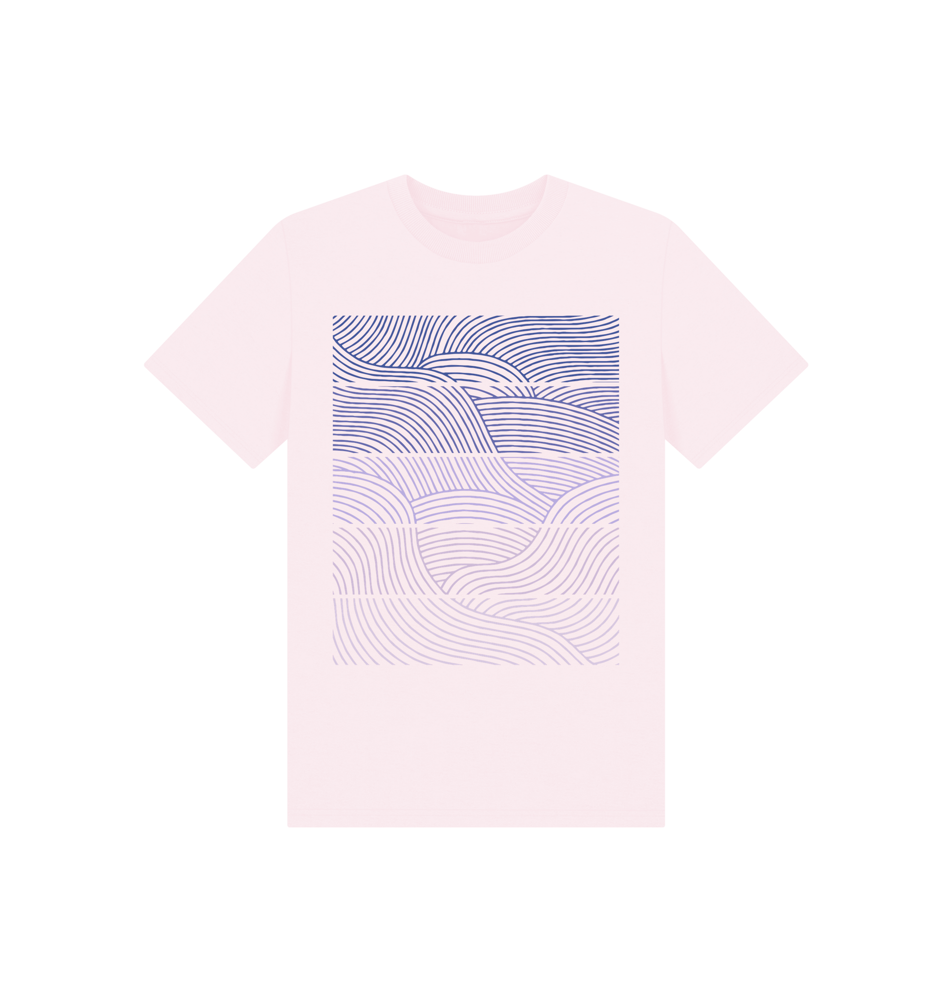 Pink Printed Kids T-Shirt Front