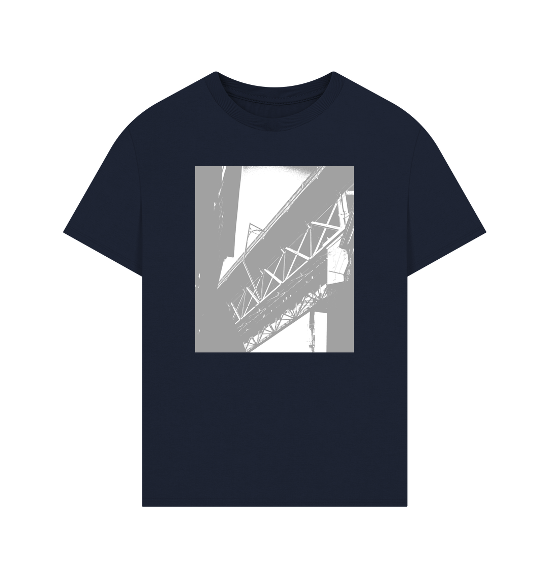 Navy Printed T-shirt Front