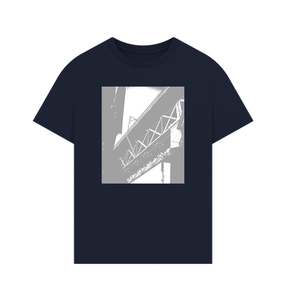 Navy Printed T-shirt Front