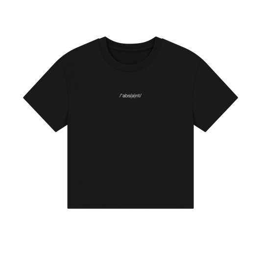 Black Printed T-shirt Front
