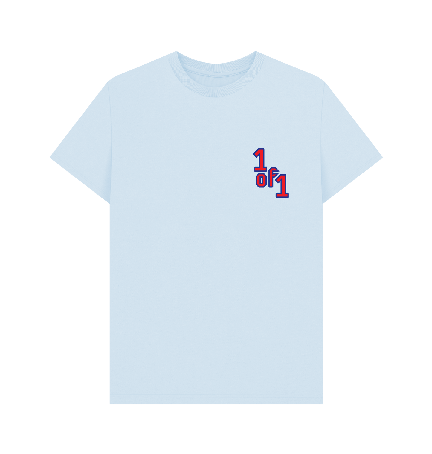 Sky Blue Printed T-shirt Front