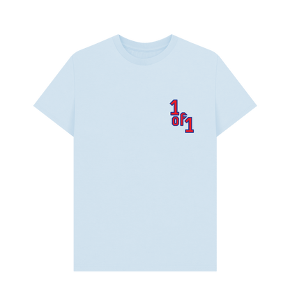Sky Blue Printed T-shirt Front