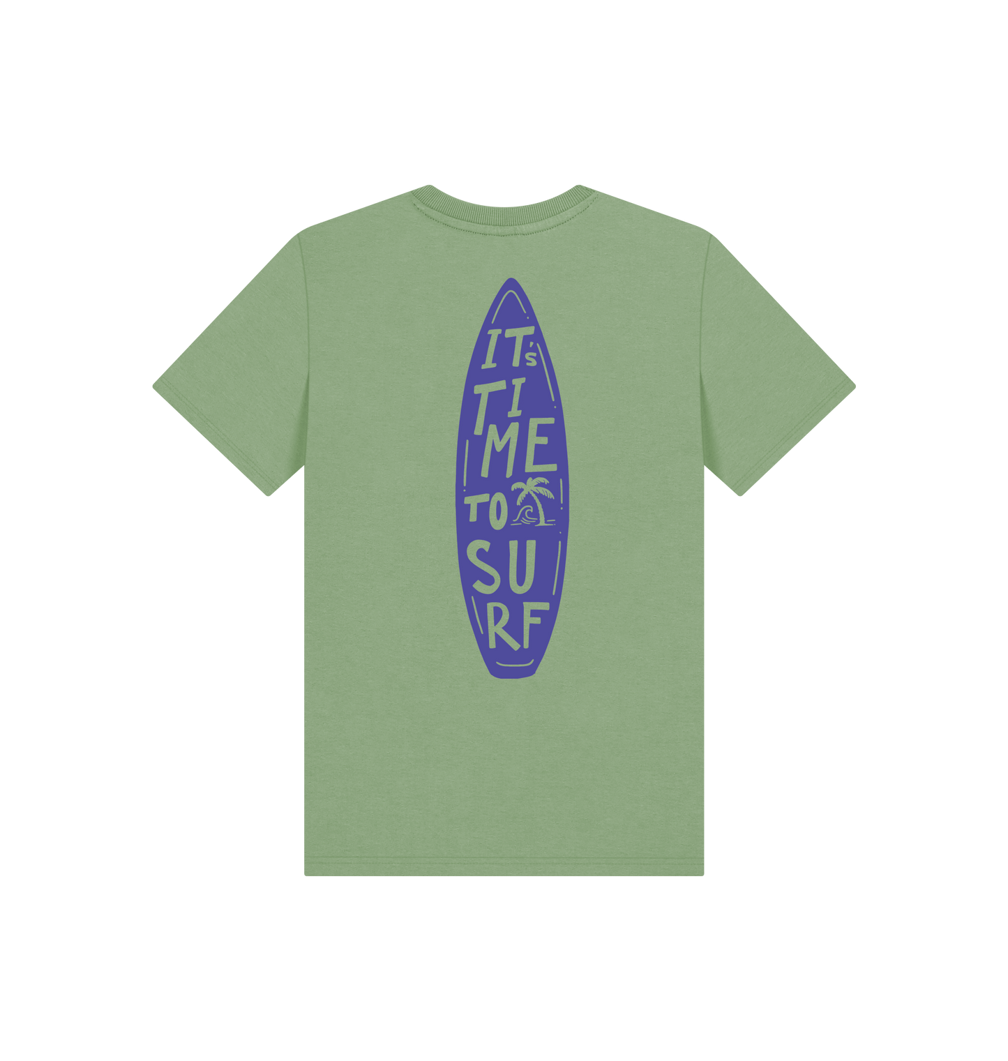 Sage Printed Kids T-Shirt Back