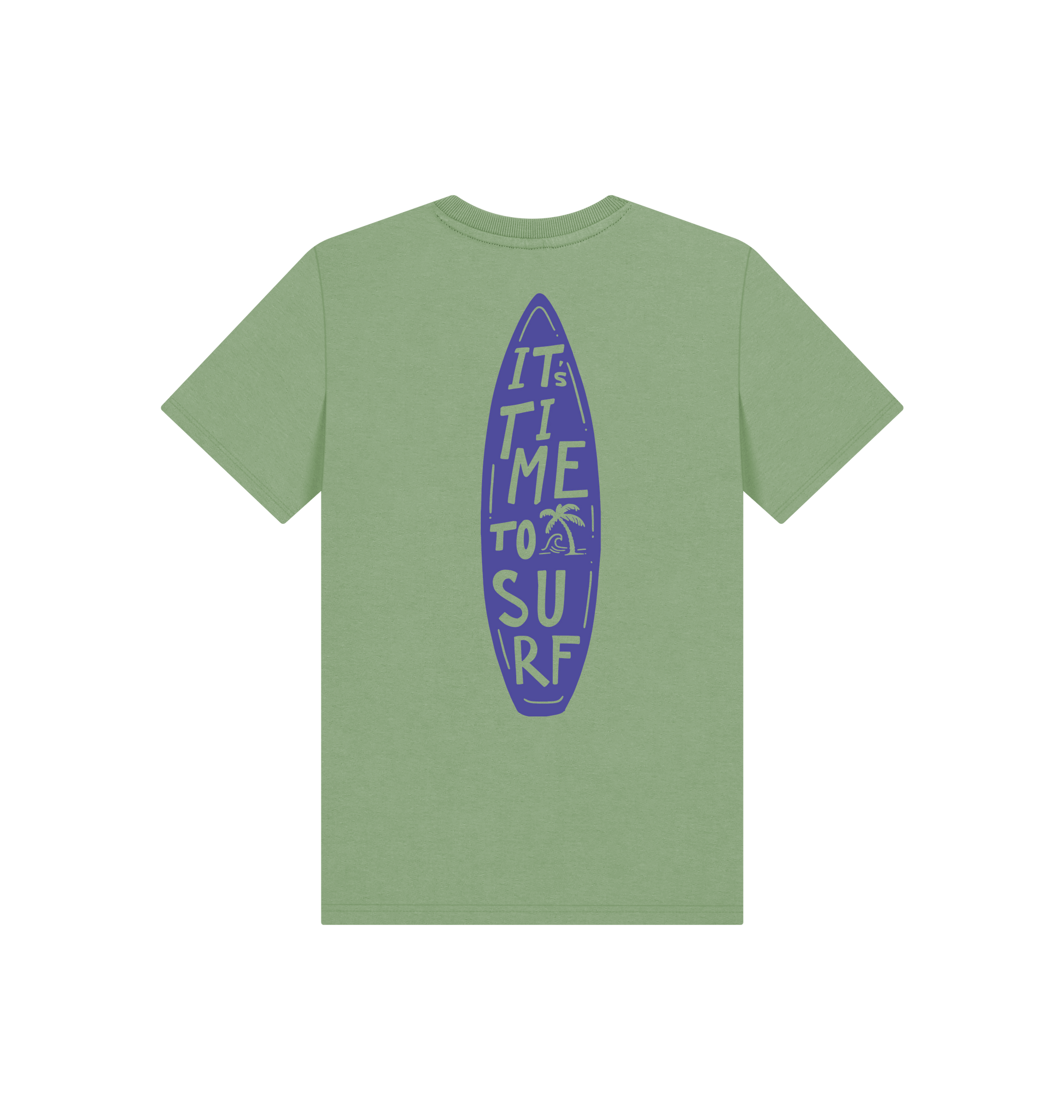 Sage Printed Kids T-Shirt Back