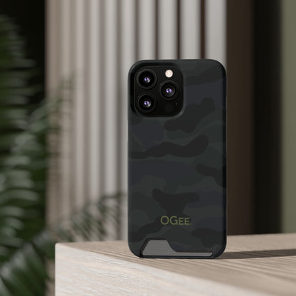 OGEE iPhone 13 Samsung S21 S22 Phone Case With Card Holder in Odyssey Shadow Camo