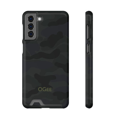 OGEE iPhone 13 Samsung S21 S22 Phone Case With Card Holder in Odyssey Shadow Camo