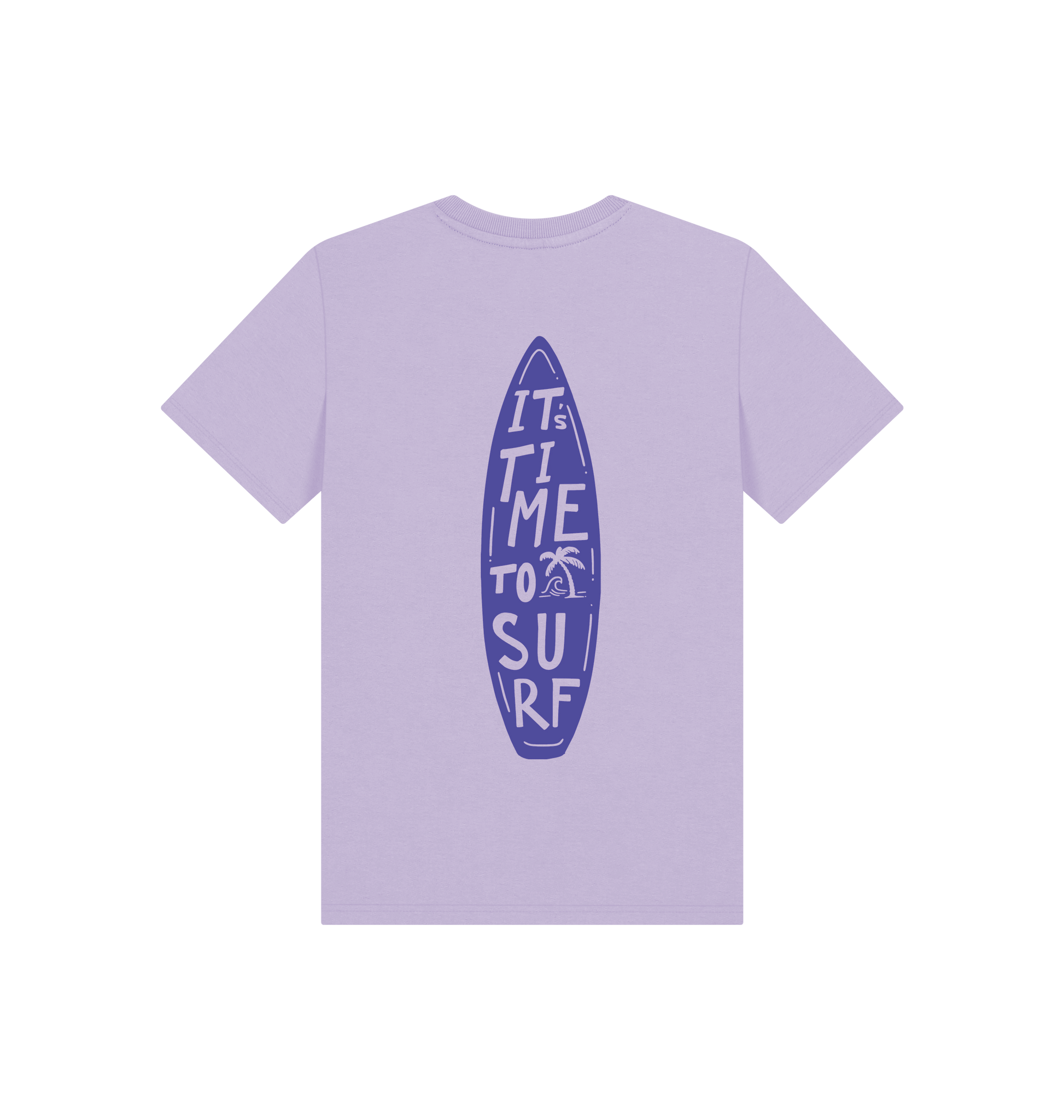 Soft Lilac Printed Kids T-Shirt Back