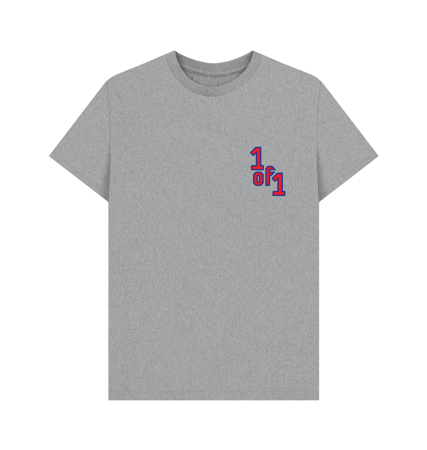 Athletic Grey Printed T-shirt Front
