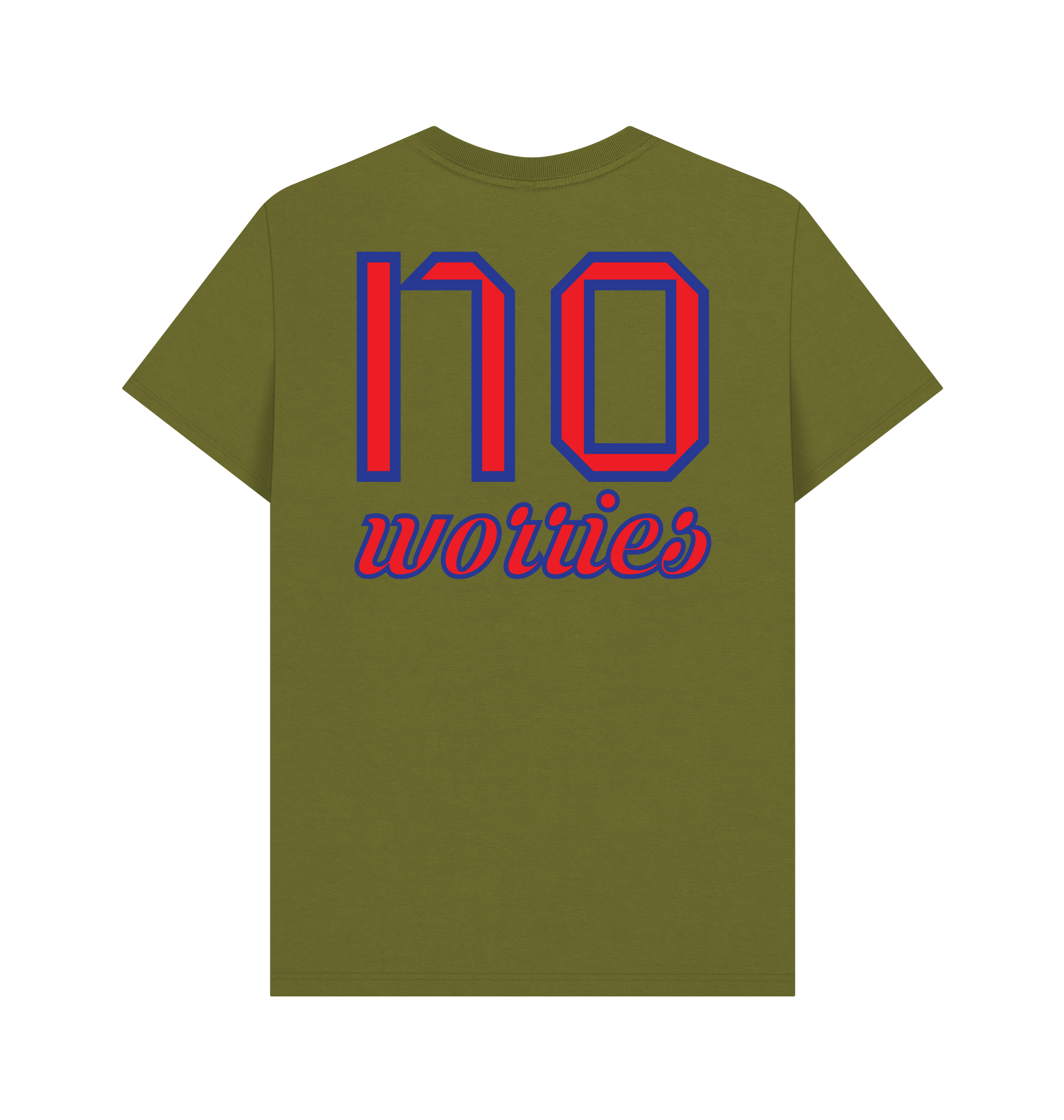 Moss Green Printed T-shirt Back