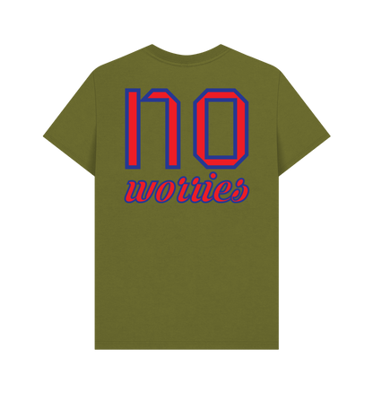 Moss Green Printed T-shirt Back