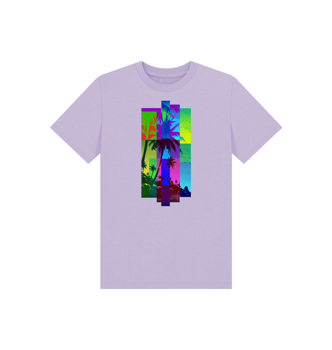 Soft Lilac Printed Kids T-Shirt