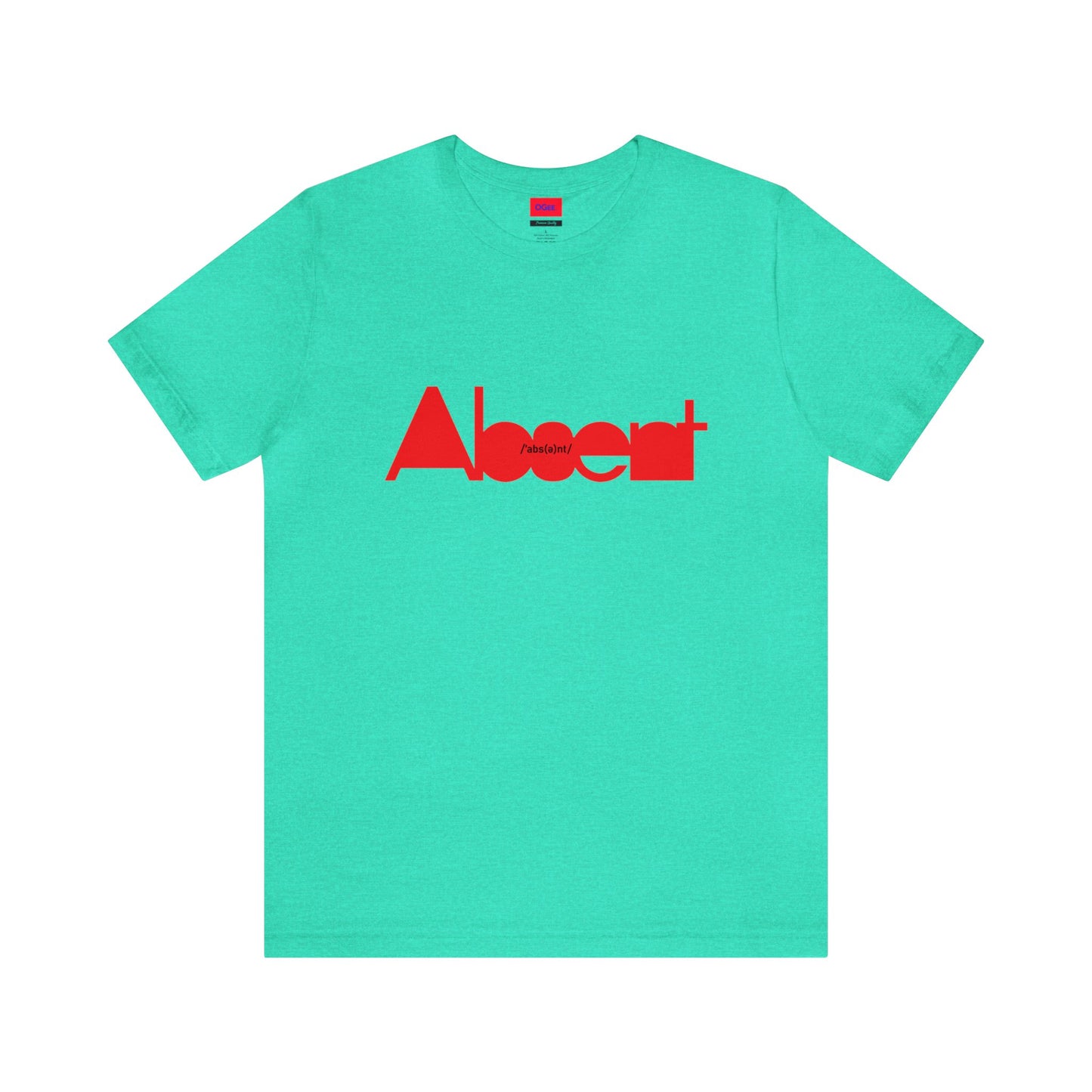 Original Cotton t-shirt with Absent print