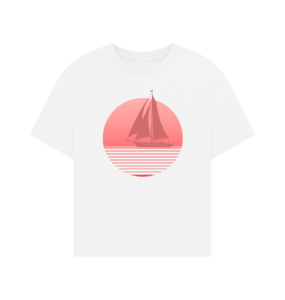 White Printed T-shirt Front