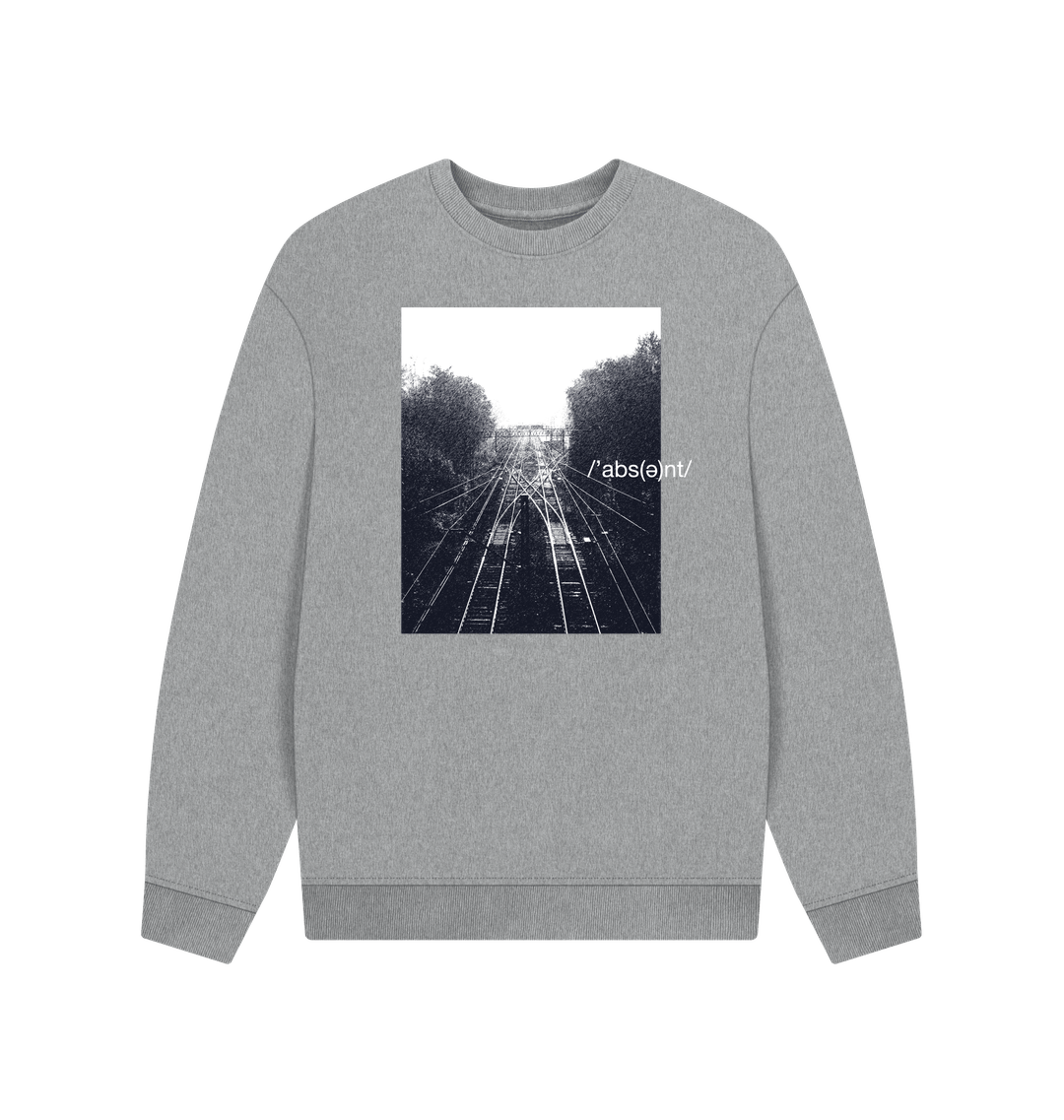 Athletic Grey Printed Sweater Front