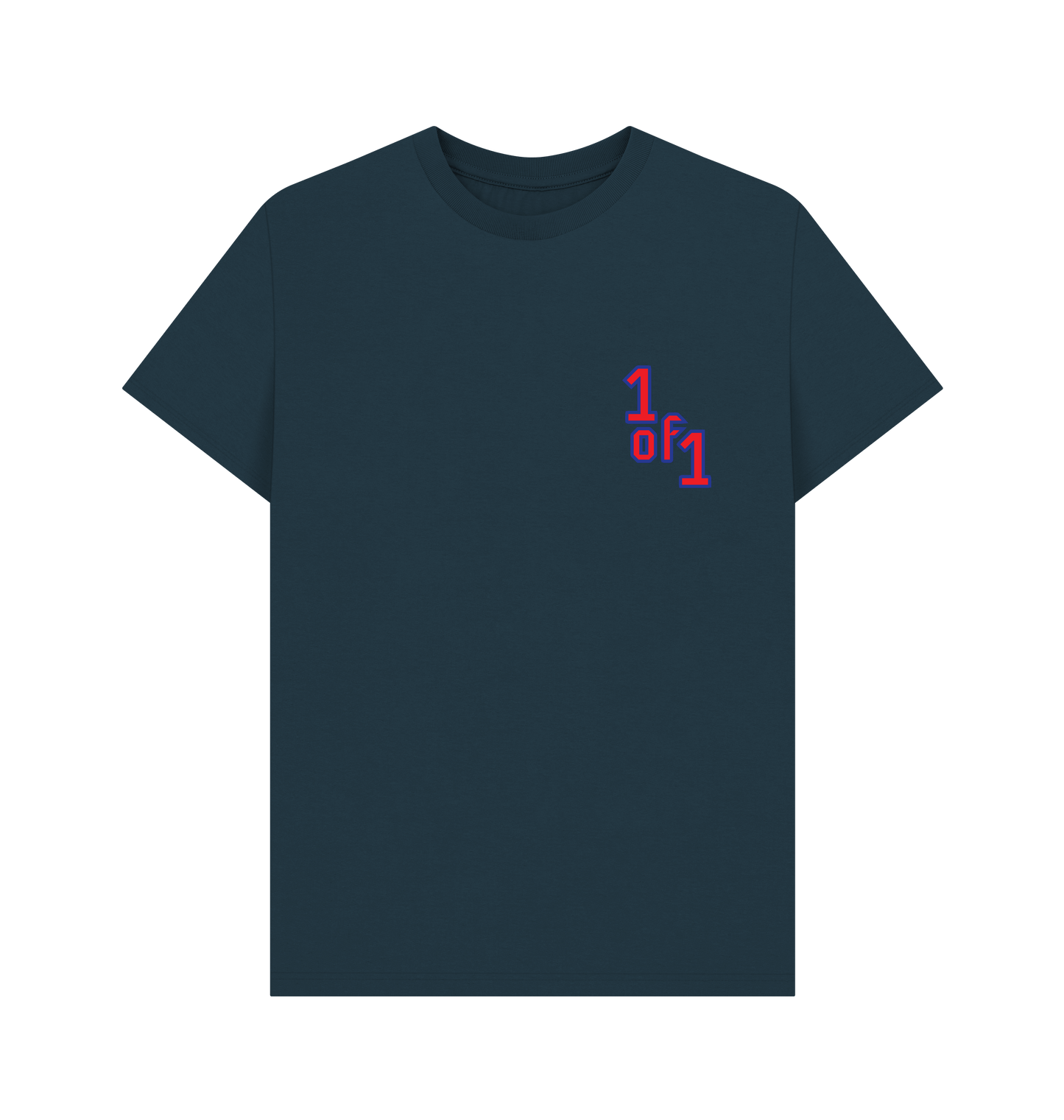 Denim Blue Printed T-shirt Front