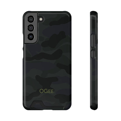 OGEE iPhone 13 Samsung S21 S22 Phone Case With Card Holder in Odyssey Shadow Camo