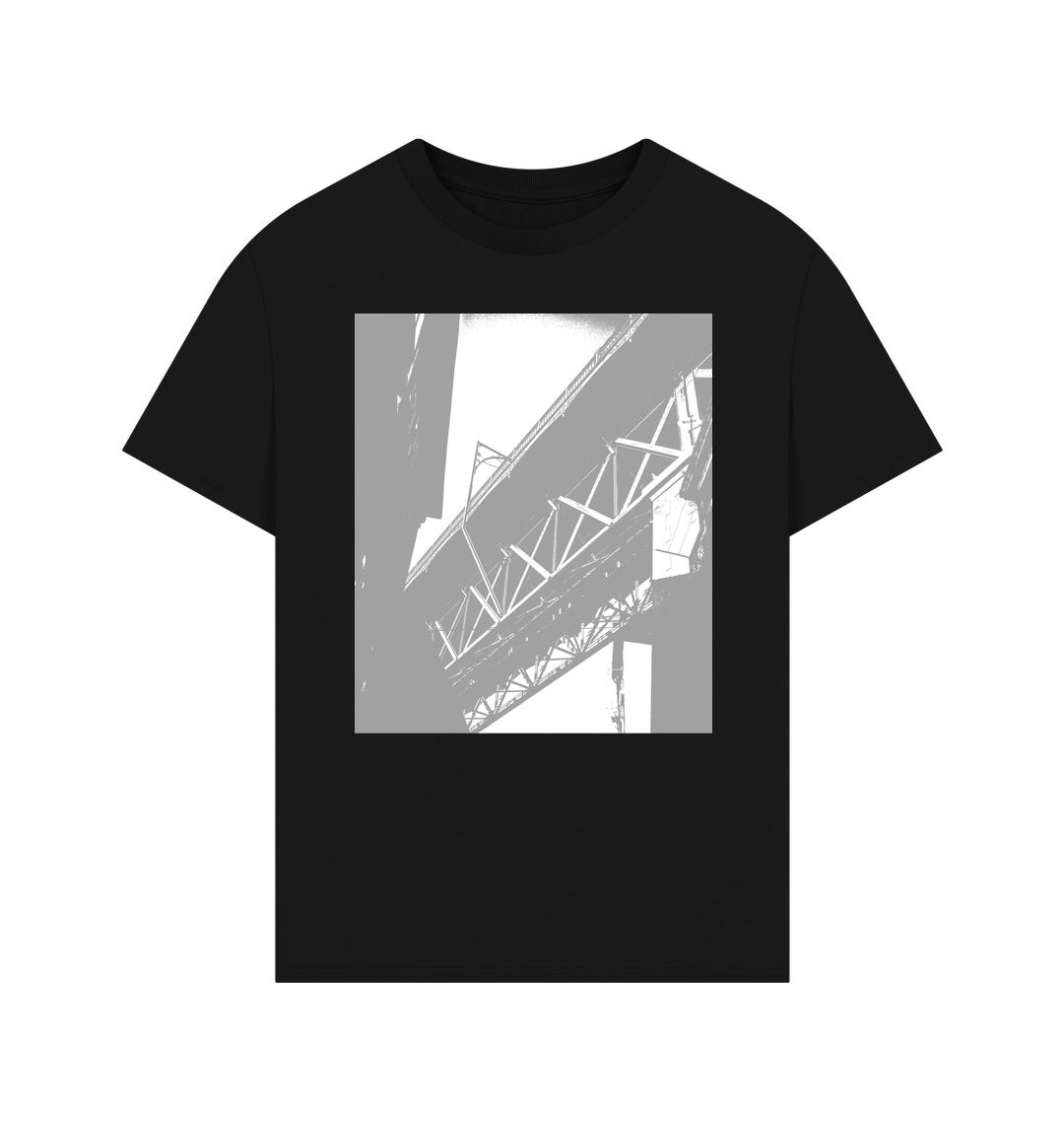 Black Printed T-shirt Front