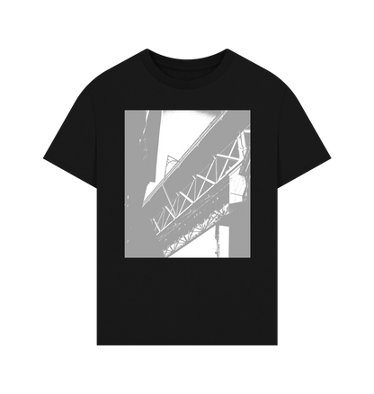 Black Printed T-shirt Front