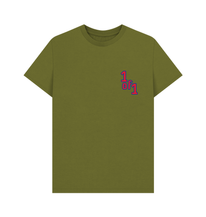Moss Green Printed T-shirt Front