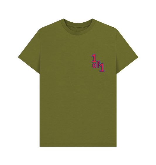 Moss Green Printed T-shirt Front
