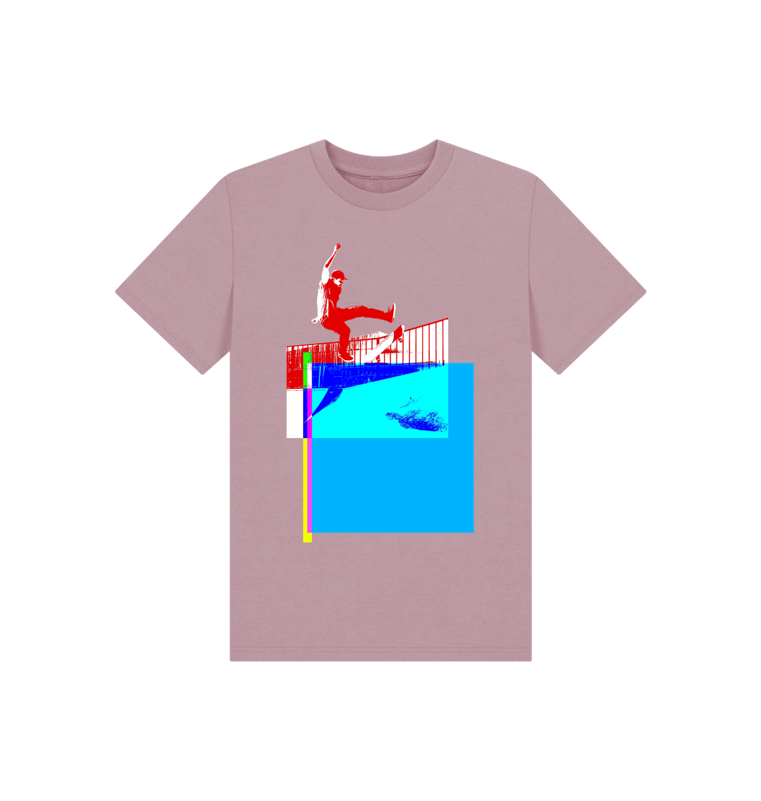 Mauve Printed Kids T-Shirt