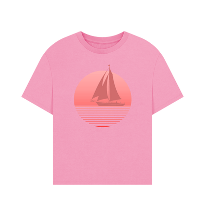 Rose Pink Printed T-shirt Front