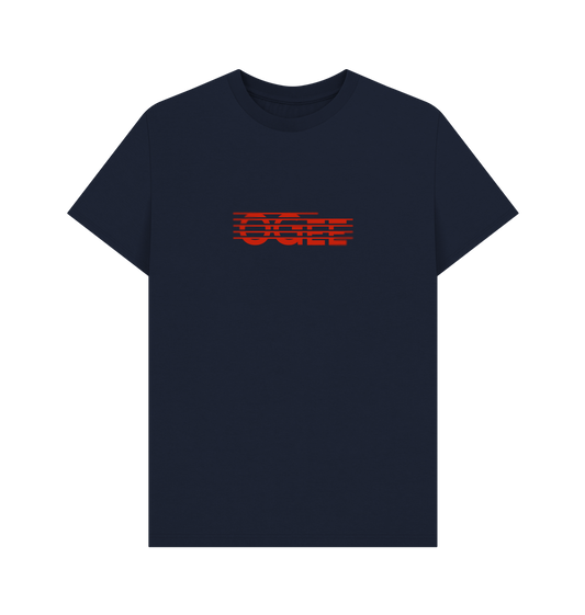 Navy Blue Printed T-shirt