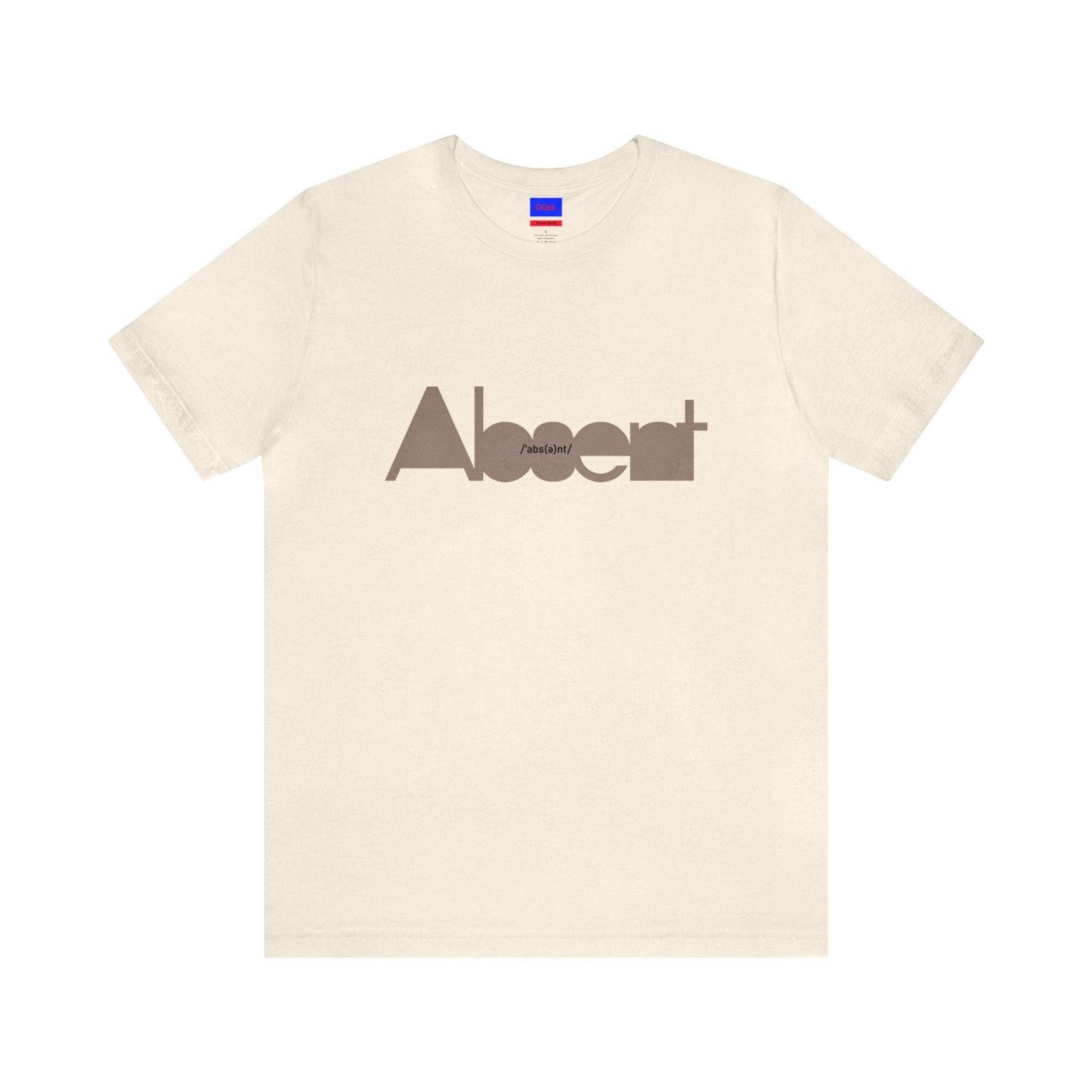 Original Cotton t-shirt with Absent print